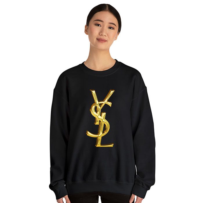 Yves-Saint-Laurent-Gold-Logo-Luxury-Crewneck-Sweatshirt-CSTB0690-4