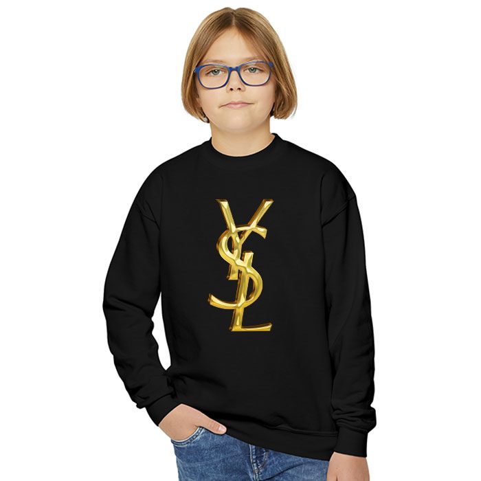 Yves-Saint-Laurent-Gold-Logo-Luxury-Crewneck-Sweatshirt-CSTB0690-5