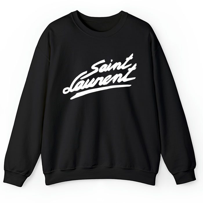 Yves-Saint-Laurent-Logo-Luxury-Crewneck-Sweatshirt-CSTB0678 Yves Saint Laurent Logo Luxury Crewneck Sweatshirt CSTB0678