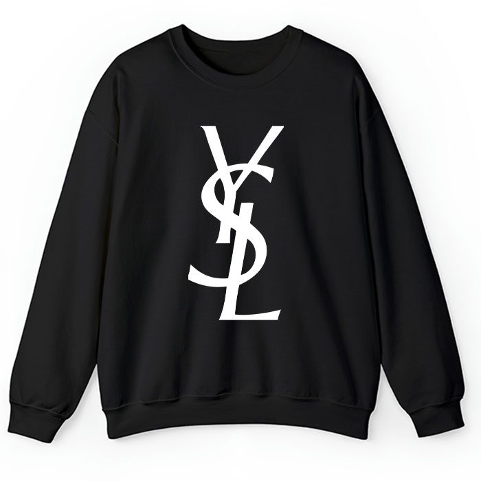 Yves-Saint-Laurent-Logo-Luxury-Crewneck-Sweatshirt-CSTB0680 Yves Saint Laurent Logo Luxury Crewneck Sweatshirt CSTB0680