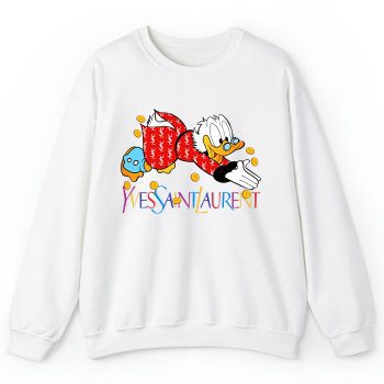 Yves Saint Laurent Logo Luxury McDuck Crewneck Sweatshirt CSTB0707