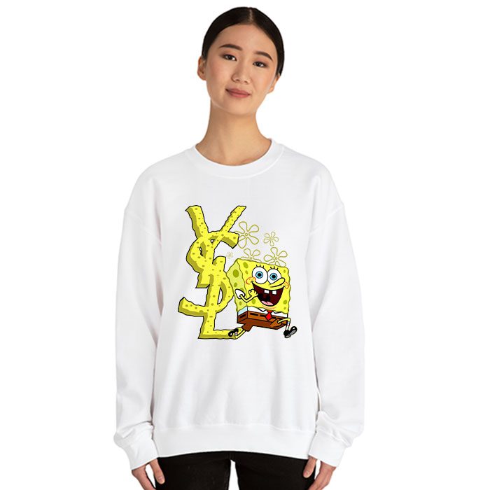 Yves-Saint-Laurent-Logo-Luxury-SpongeBob-Crewneck-Sweatshirt-CSTB0702-1
