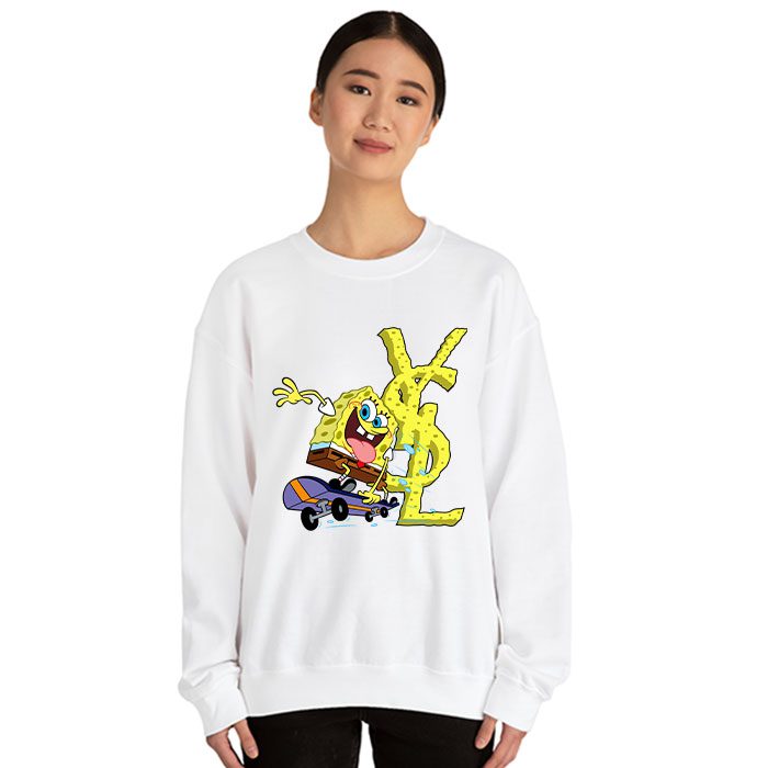 Yves-Saint-Laurent-Logo-Luxury-SpongeBob-Crewneck-Sweatshirt-CSTB0703-1