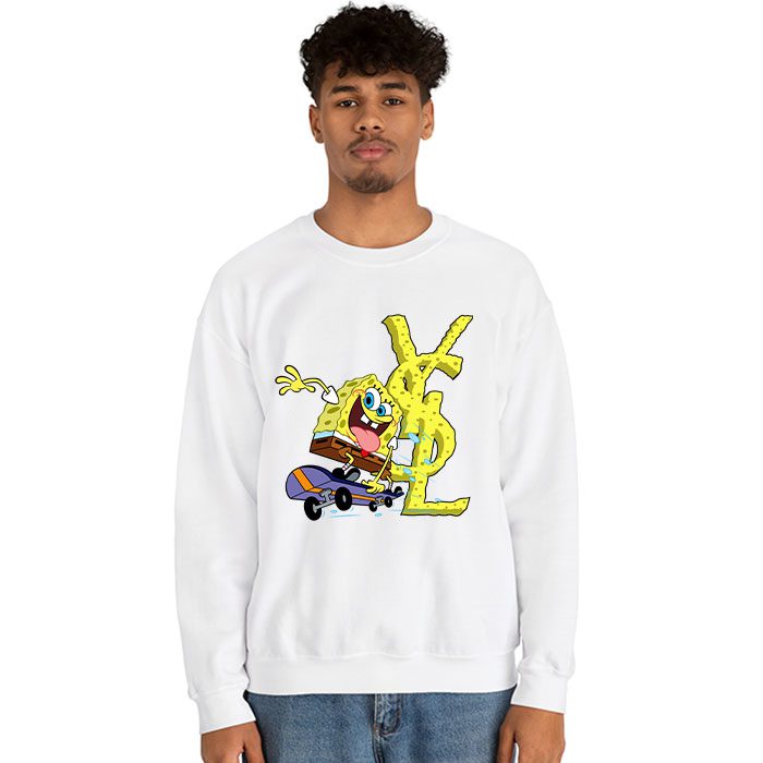 Yves-Saint-Laurent-Logo-Luxury-SpongeBob-Crewneck-Sweatshirt-CSTB0703-2