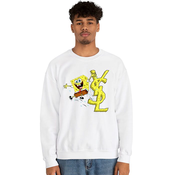 Yves-Saint-Laurent-Logo-Luxury-SpongeBob-Crewneck-Sweatshirt-CSTB0704-2