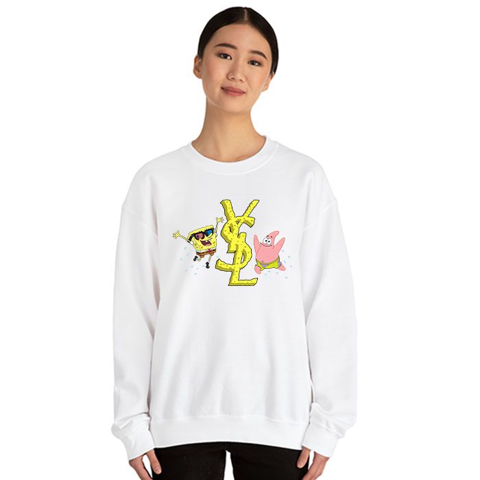 Yves-Saint-Laurent-Logo-Luxury-SpongeBob-Crewneck-Sweatshirt-CSTB0705-1