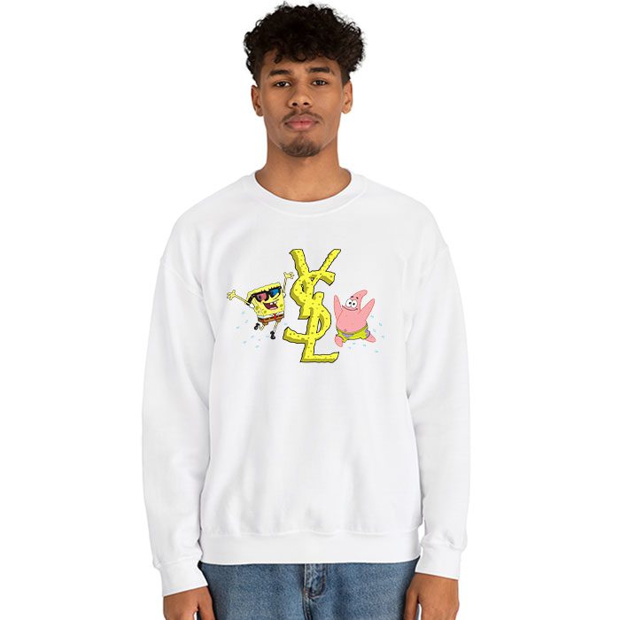 Yves-Saint-Laurent-Logo-Luxury-SpongeBob-Crewneck-Sweatshirt-CSTB0705-2