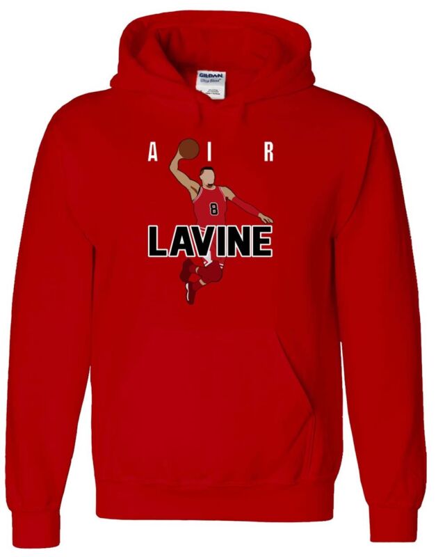Zach-Lavine-Chicago-Bulls-Air-Pic-Hooded-Sweatshirt-Unisex-Hoodie Zach Lavine Chicago Bulls "Air Pic" Hooded Sweatshirt Unisex Hoodie