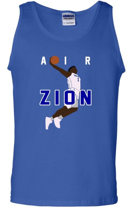 Zion-Williamson-Duke-Blue-Devils-Air-Pic-Unisex-Tank-Top Zion Williamson Duke Blue Devils "Air Pic" Unisex Tank Top