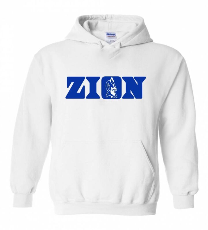 Zion-Williamson-Duke-Blue-Devils-Zion-Logo-Hooded-Sweatshirt-Unisex-Hoodie Zion Williamson Duke Blue Devils "Zion Logo" Hooded Sweatshirt Unisex Hoodie