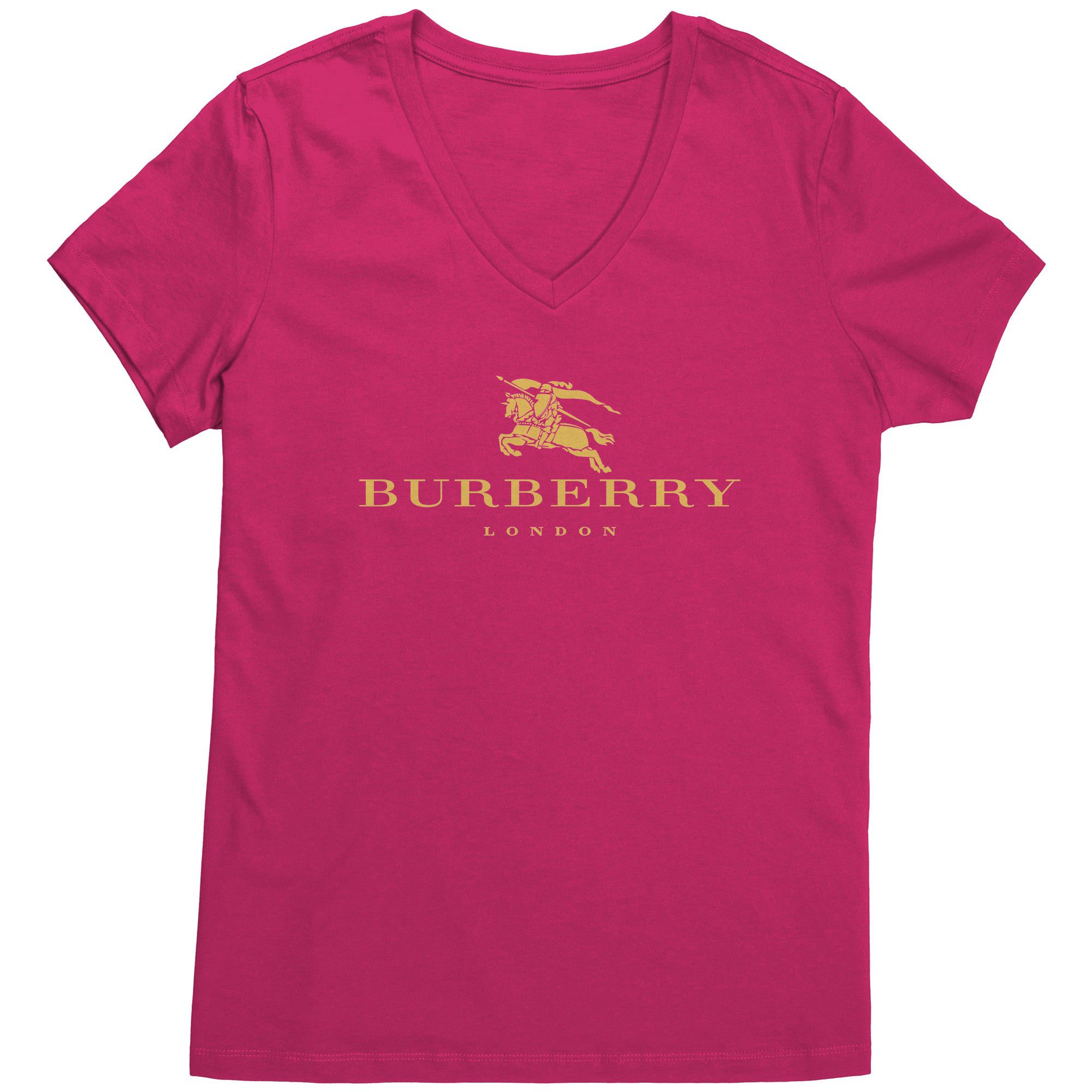 Burberry-Gold-Edition-Womens-V-Neck-Shirt-2