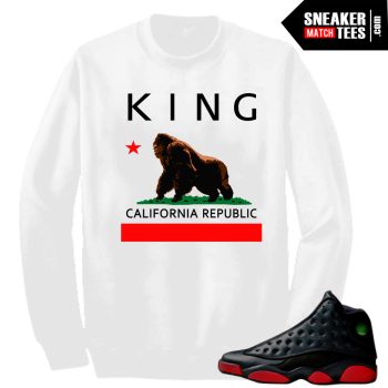 Dirty Breds 13 Matching Sneaker Tees Cali King Crewneck Sweater White
