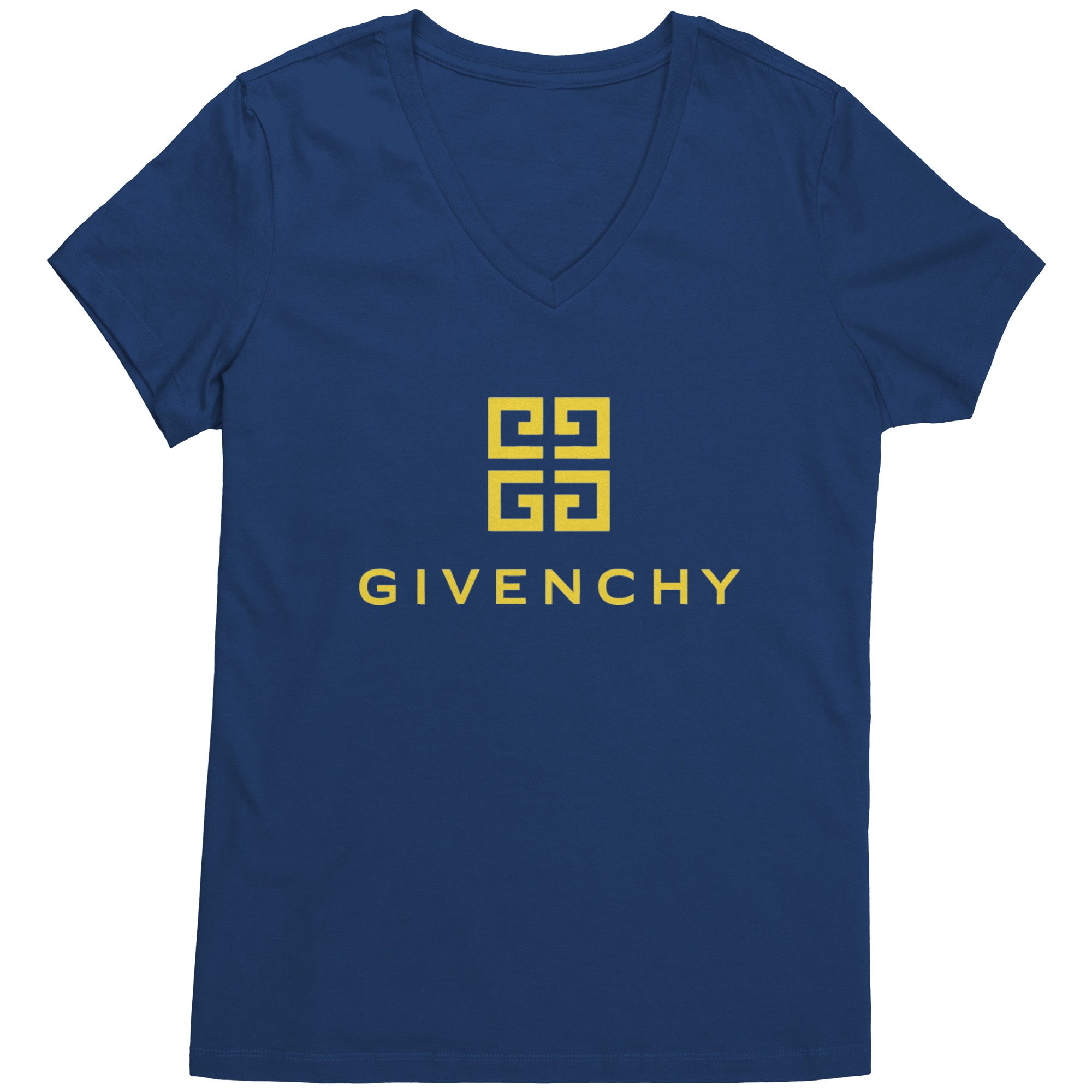 Givenchy-Gold-Logo-Womens-V-Neck-Shirt-3
