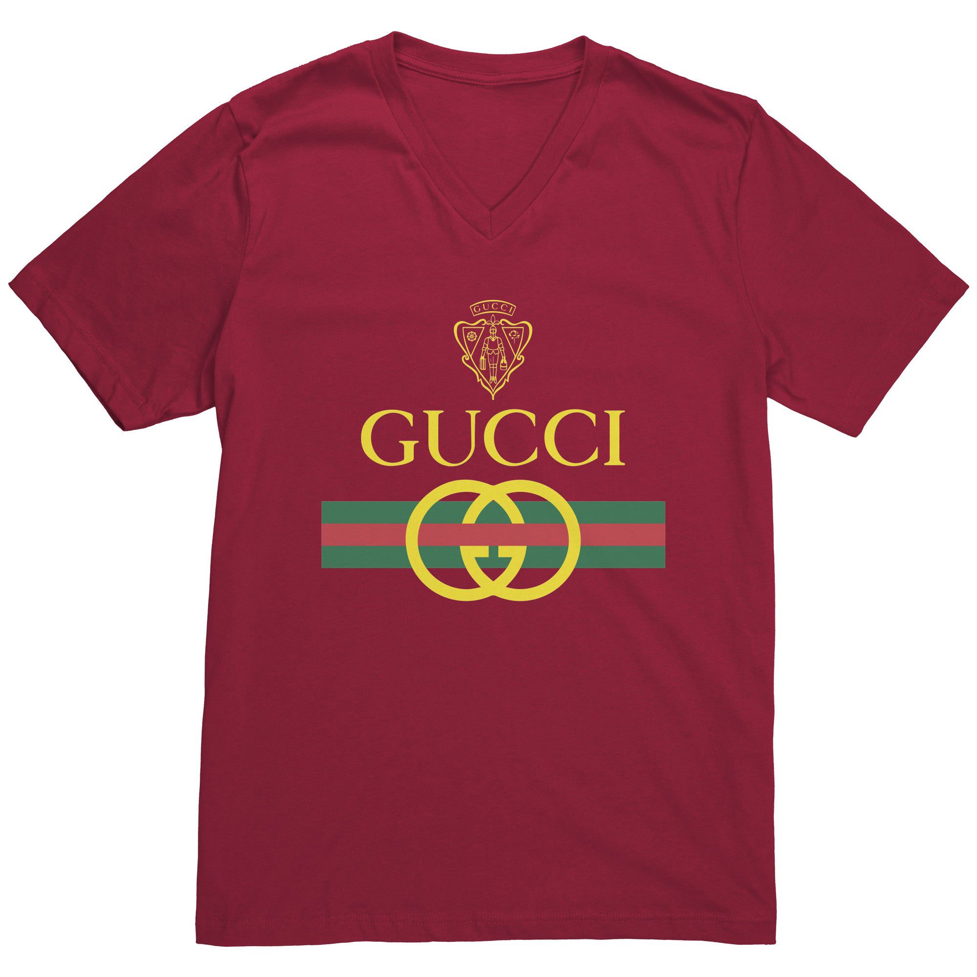 Gucci-Original-Vintage-Logo-Mens-V-Neck-Shirt-2