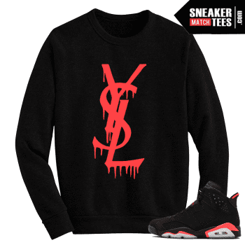 Infrared 6S Crewneck Sweater Ysl Drip