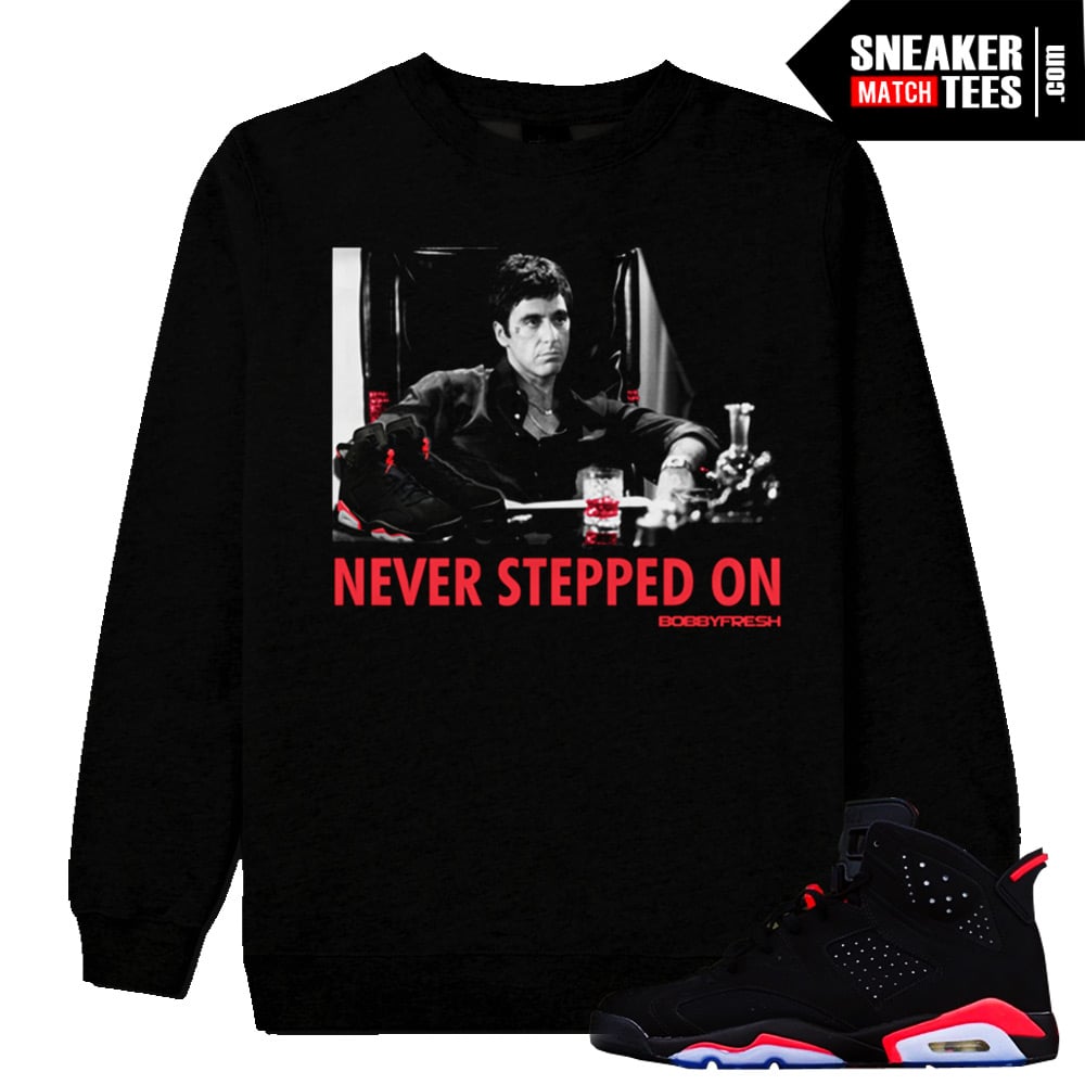 Infrared-6S-Matching-Crewneck-Sweatshirt-Never-Stepped-On-Crewneck-Sweatshirt-Black Infrared 6S Matching Crewneck Sweatshirt Never Stepped On Crewneck Sweatshirt Black