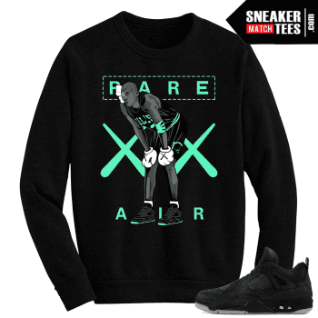 Kaws Jordan 4 Black Crewneck Sweater Mj Kaws
