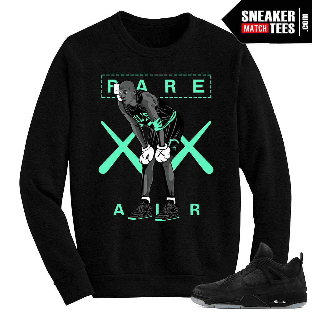 Kaws-Jordan-4-Black-Crewneck-Sweater-Mj-Kaws Kaws Jordan 4 Black Crewneck Sweater Mj Kaws