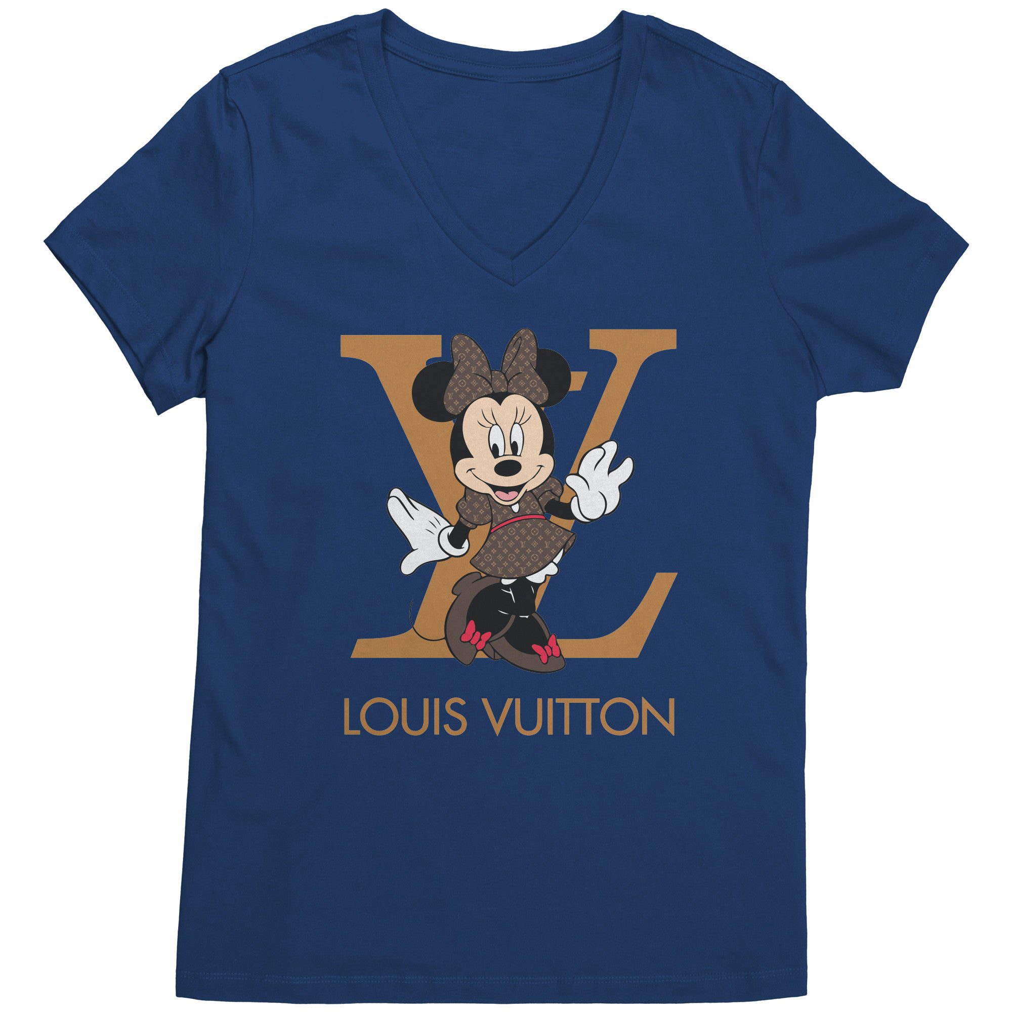 Louis-Vuitton-Minnie-Mouse-Womens-V-Neck-Shirt-3