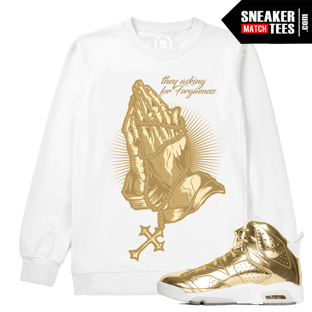 Match-Jordan-6-Pinnacle-Forgiveness-White-Sweatshirt-Crewneck Match Jordan 6 Pinnacle Forgiveness White Sweatshirt Crewneck