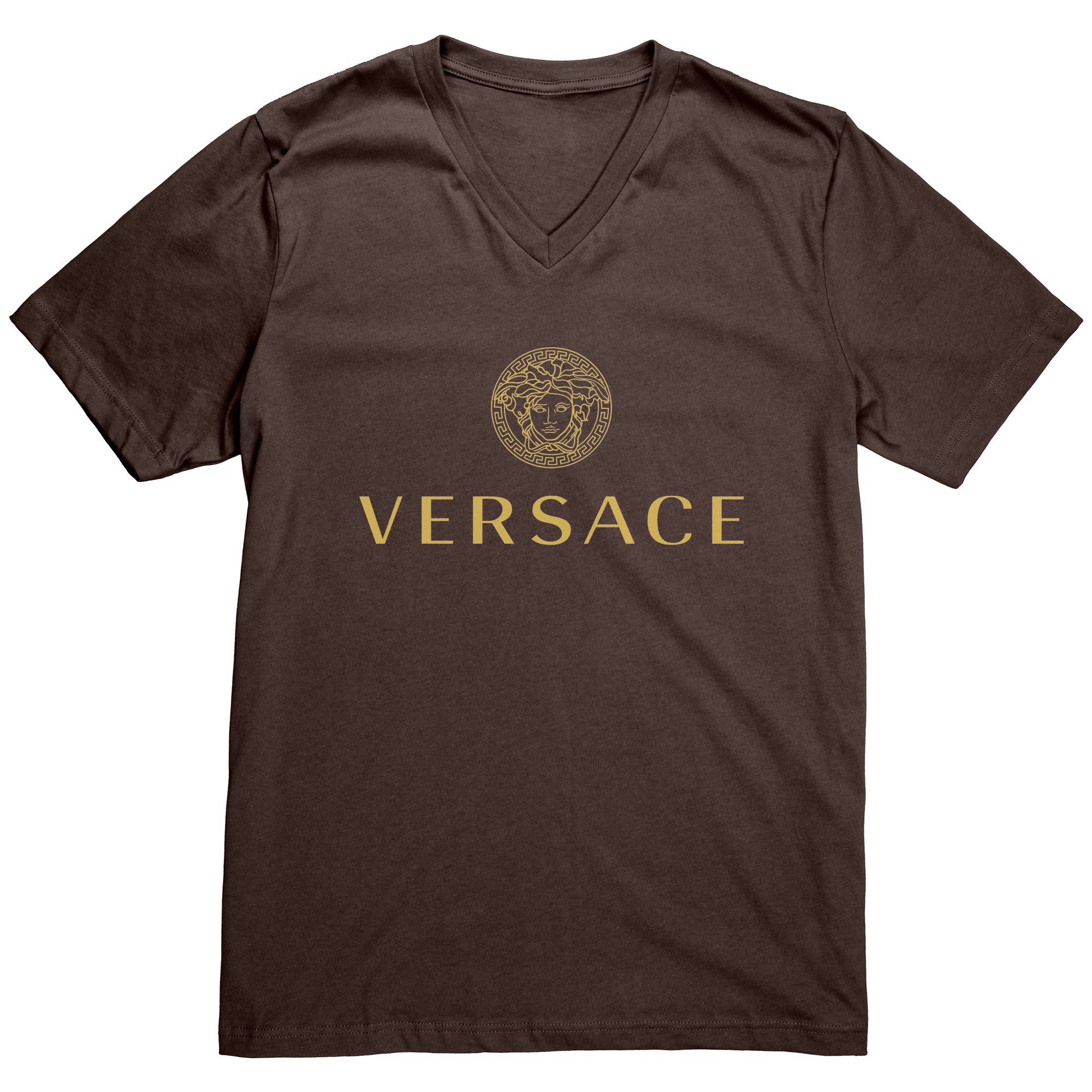 Versace-Gold-Logo-Mens-V-Neck-Shirt-1