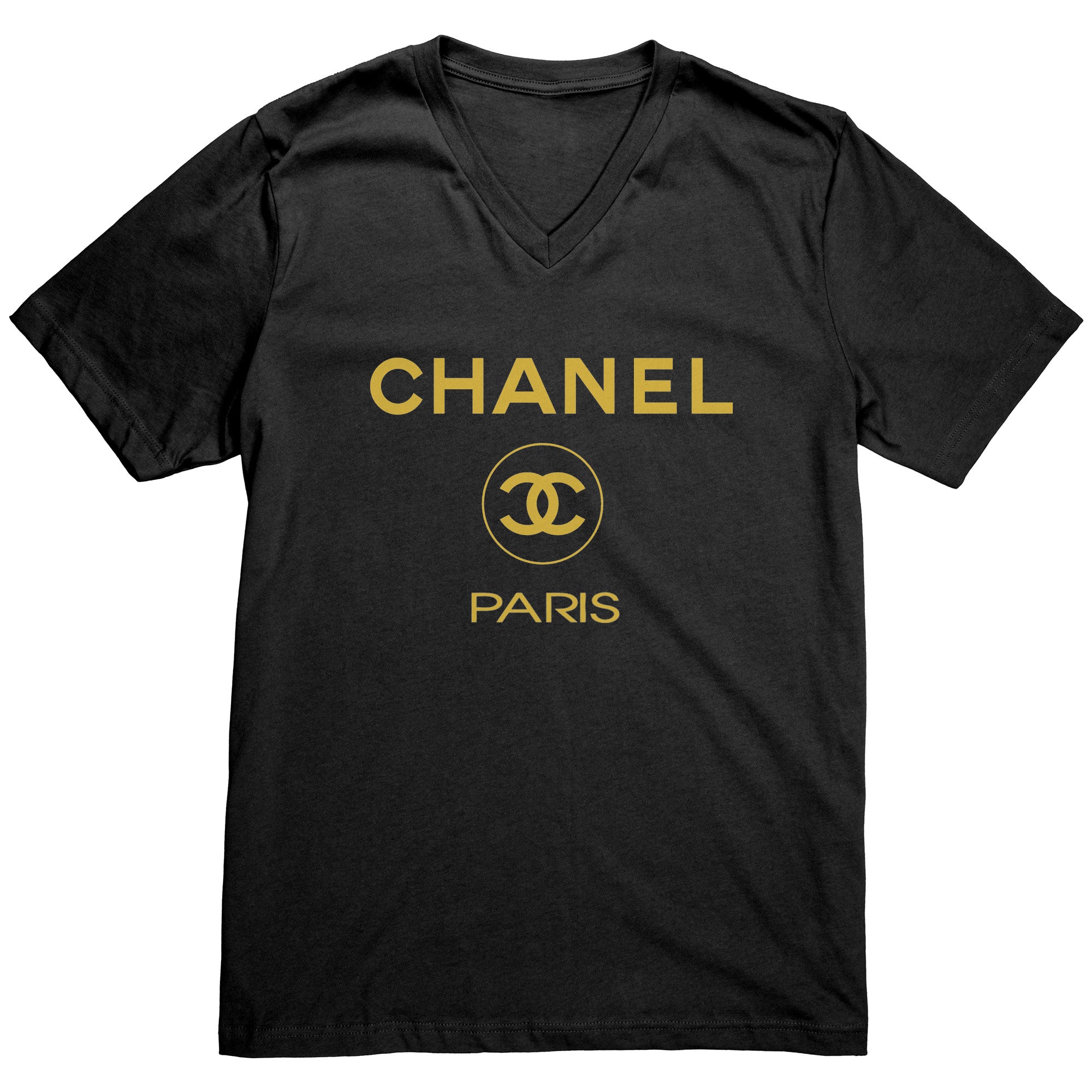 Vintage-Chanel-Bootleg-Mens-V-Neck-Shirt Vintage Chanel Bootleg Mens V-Neck Shirt