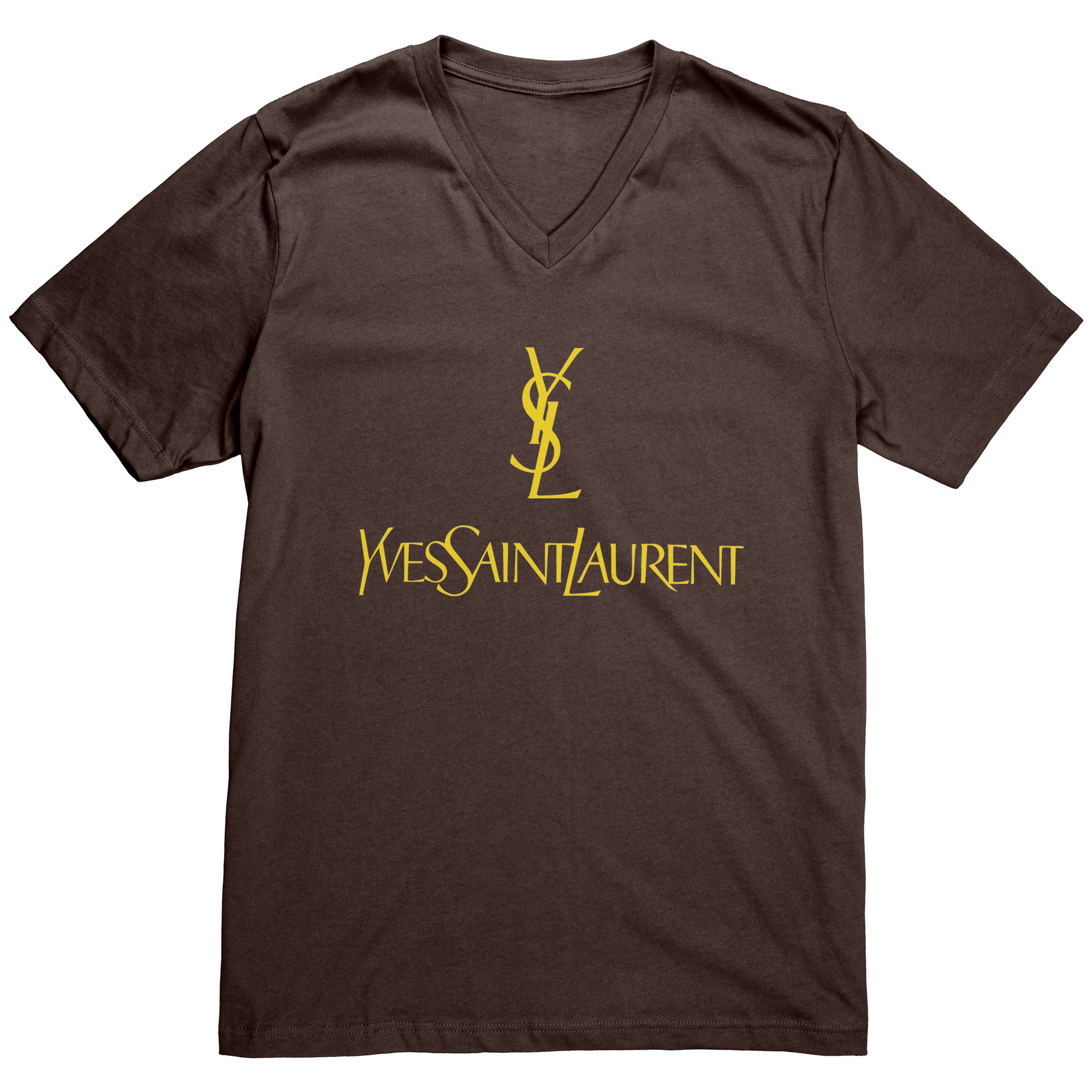 YSL-Yves-Saint-Laurent-Logo-Mens-V-Neck-Shirt-1