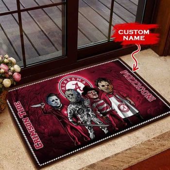 Alabama Crimson Tide 3D Doormats Halloween NCAA Custom Name DM1039