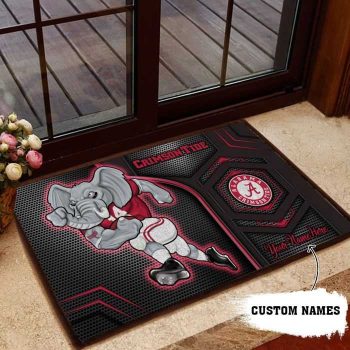 Alabama Crimson Tide 3D Doormats NCAA Custom Name DM1080