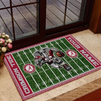 Alabama Crimson Tide Football Home Field Mascot Custom Doormat DM1331