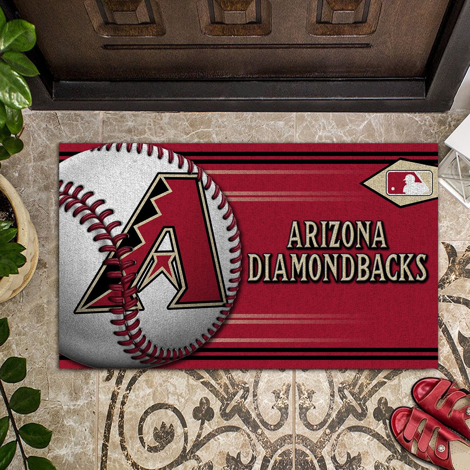 Arizona-Diamondbacks-Baseball-Luxury-Front-Entrance-Doormat-Indoor-Inside-DM1505 Arizona Diamondbacks Baseball Luxury Front Entrance Doormat Indoor Inside DM1505
