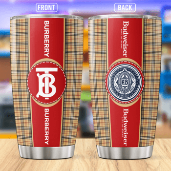 Burberry Budweiser Stainless Steel Tumbler 20oz