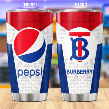 Burberry Pepsi Stainless Steel Tumbler 20oz