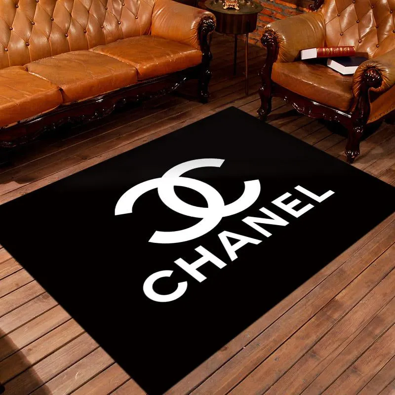 Chanel-Black-Luxury-Area-Rug-For-Living-Room-Bedroom-Carpet-Floor-Decor-Mat-RR3061 Chanel Black Luxury Area Rug For Living Room Bedroom Carpet Floor Decor Mat RR3061