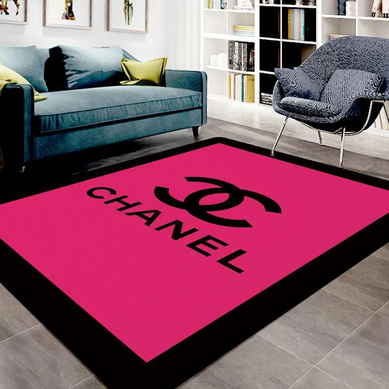 Chanel-Pink-Luxury-Area-Rug-For-Living-Room-Bedroom-Carpet-Floor-Decor-Mat-RR3058 Chanel Pink Luxury Area Rug For Living Room Bedroom Carpet Floor Decor Mat RR3058