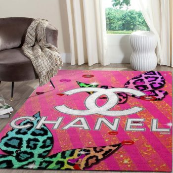 Chanel Pinky Fashion Luxury Brand Premium Area Rug Carpet Floor Decor RR2668