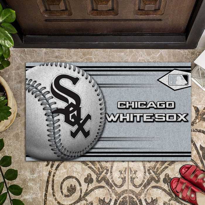 Chicago-White-Sox-Baseball-Funny-Luxury-Front-Entrance-Doormat-DM1554 Chicago White Sox Baseball Funny Luxury Front Entrance Doormat DM1585