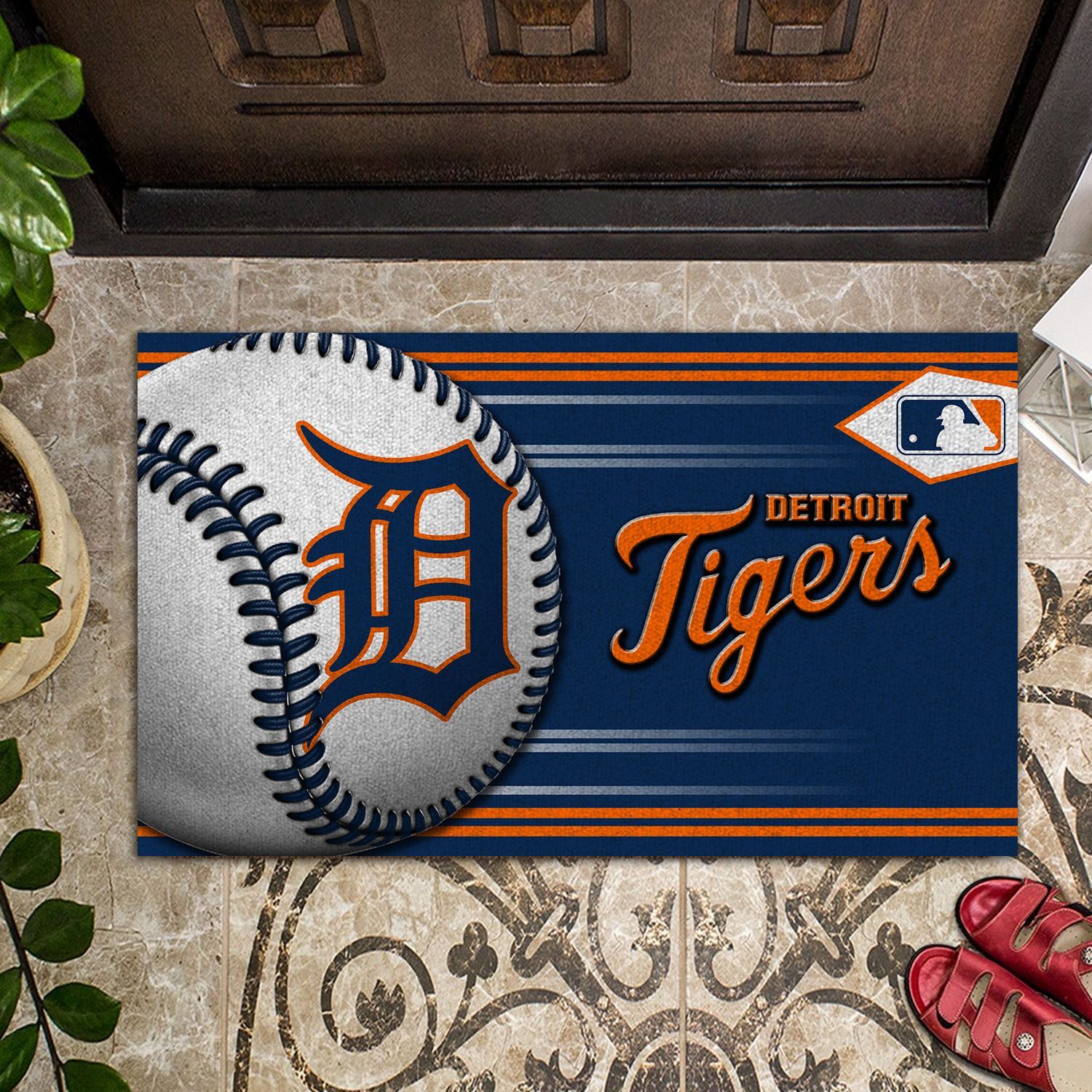 Detroit-Tigers-Baseball-Funny-Luxury-Front-Entrance-Doormat-Indoor-DM1432 Detroit Tigers Baseball Funny Luxury Front Entrance Doormat Indoor DM1432