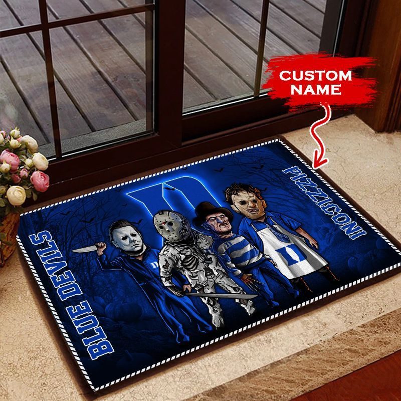 Duke-Blue-Devils-3D-Doormats-Halloween-NCAA-Custom-Name-DM1059 Duke Blue Devils 3D Doormats Halloween NCAA Custom Name DM1059