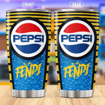 Fendi Pepsi Stainless Steel Tumbler 20oz