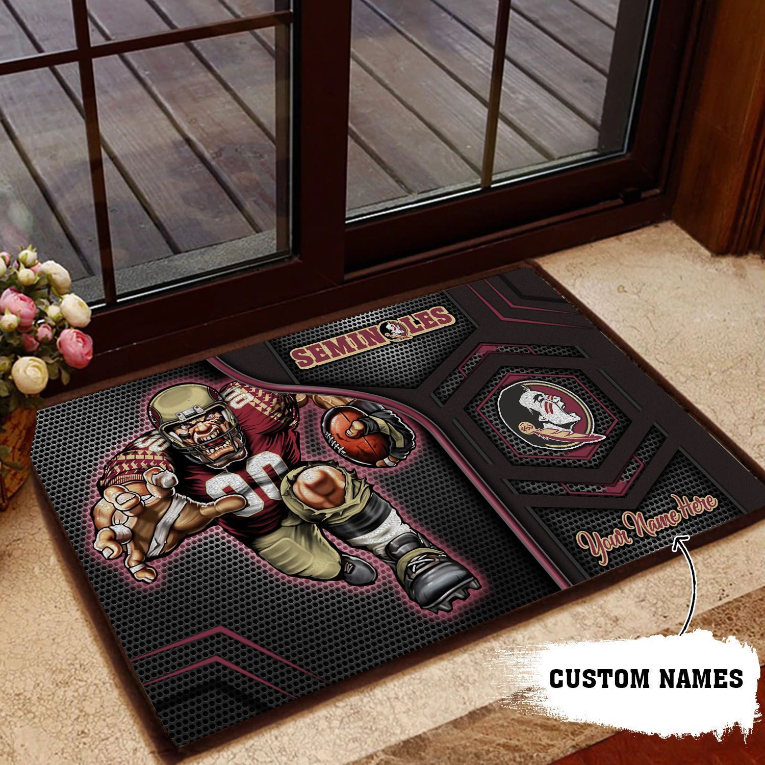 Florida-State-Seminoles-3D-Doormats-NCAA-Custom-Name-DM1088 Florida State Seminoles 3D Doormats NCAA Custom Name DM1088