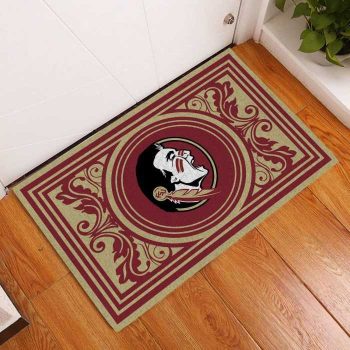Florida State Seminoles Floral Funny Luxury Front Entrance Doormat DM1555