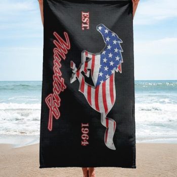 Ford Mustang Beach Towel Luxury Brand Hot Trending Summer 2023 BT00501