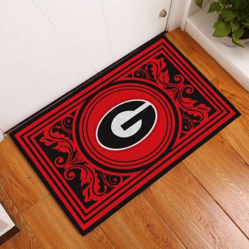 Georgia Bulldogs Floral Funny Luxury Front Entrance Doormat Indoor DM1610