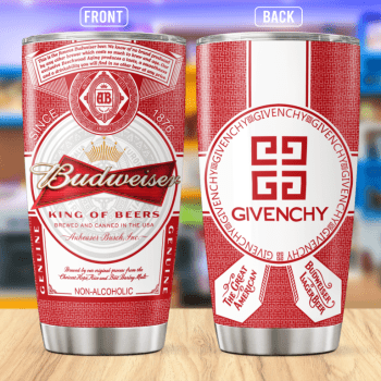 Givenchy Budweiser Stainless Steel Tumbler 20oz