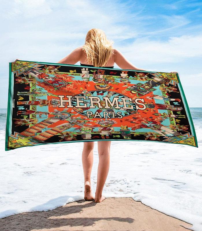 Hermes-Beach-Towel-Luxury-Brand-Hot-Trending-Summer-2023-BT00479 Hermes Beach Towel Luxury Brand Hot Trending Summer 2023 BT00479