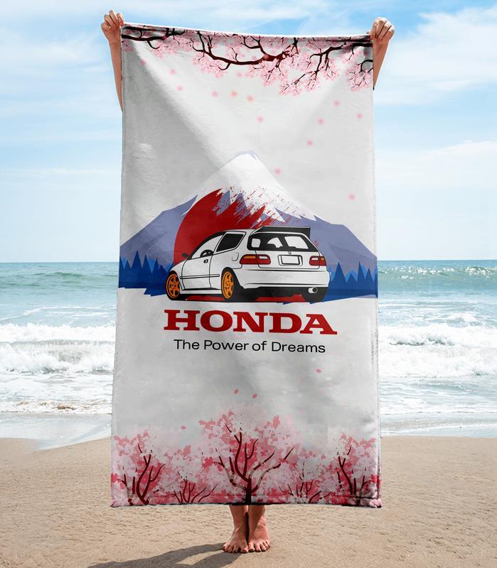 Honda-Beach-Towel-Luxury-Brand-Hot-Trending-Summer-2023-BT00471 Honda Beach Towel Luxury Brand Hot Trending Summer 2023 BT00471
