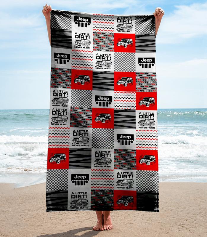 Jeep-Beach-Towel-Luxury-Brand-Hot-Trending-Summer-2023-BT00448 Jeep Beach Towel Luxury Brand Hot Trending Summer 2023 BT00448