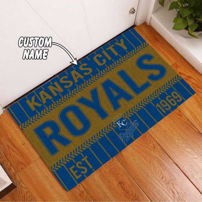 Kansas-City-Royals-Custom-Name-Funny-Luxury-Front-Entrance-Doormat-Welcome-Mat-DM1992 Kansas City Royals Custom Name Funny Luxury Front Entrance Doormat Welcome Mat DM1992