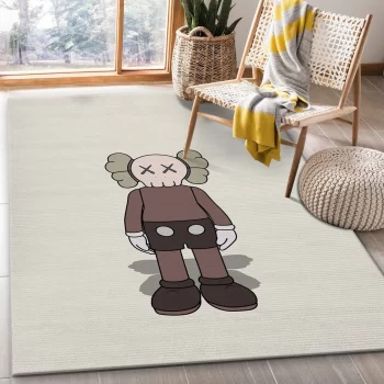 Kaws Standing Brown Area Rug Bedroom Area Rug Carpet Floor Decor RR3186